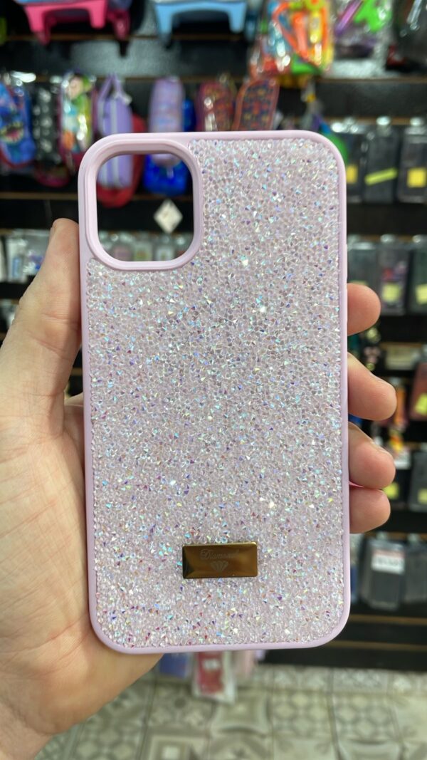 CAPINHA DE CELULAR IPHONE 11 CASE ROSA GLITTER