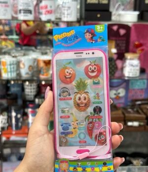 CELULAR INFANTIL ROSA VERDURAS E FRUTAS