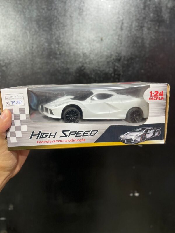 CARRINHO DE CONTROLE REMOTO HIGH SPEED BRANCO