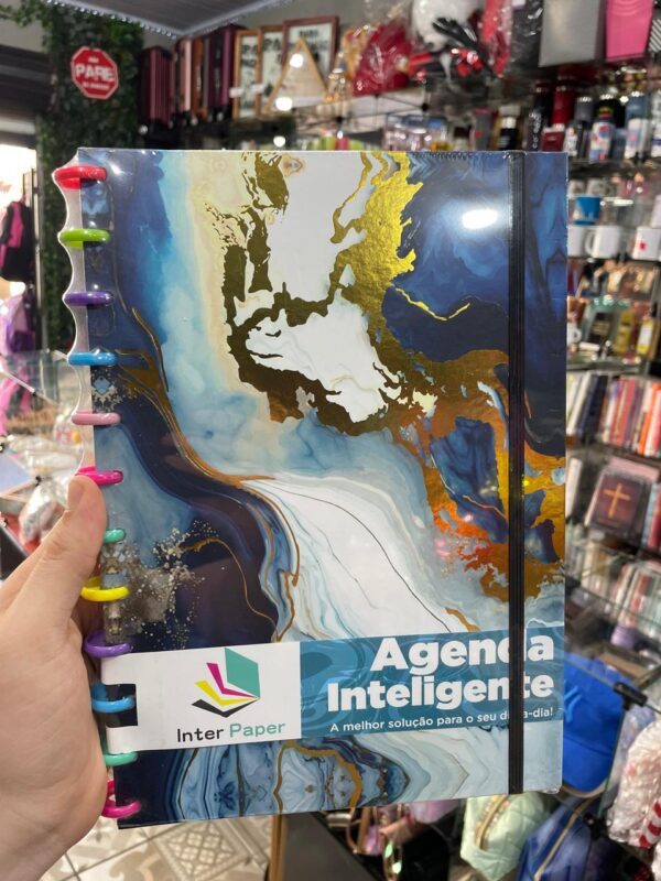 AGENDA INTELIGENTE GRANDE AZUL