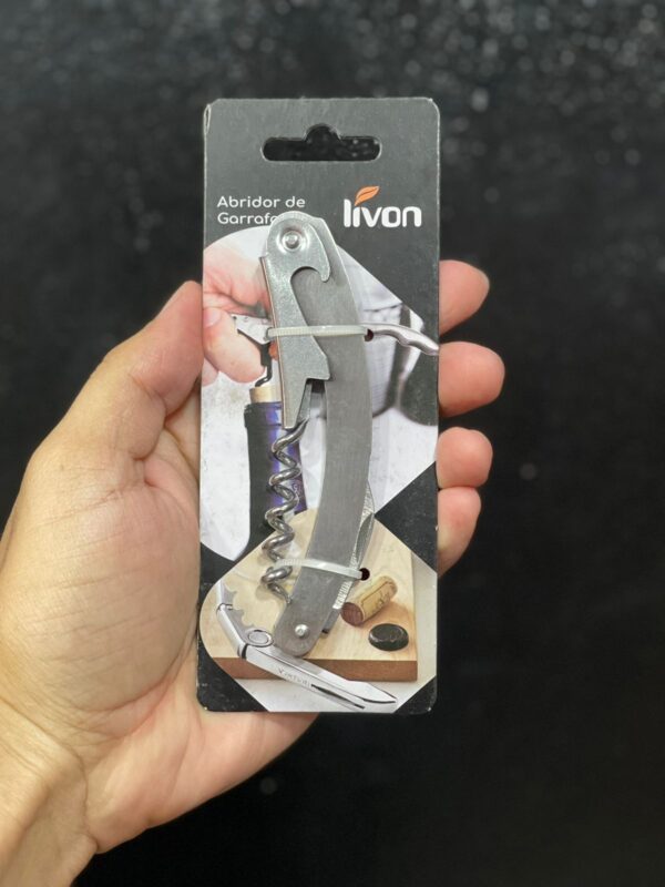 ABRIDOR DE GARRAFA DE VINHO LIVON