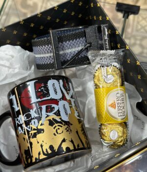 CINTO + FERRERO + CANECA ROCK AND ROLL