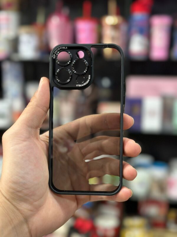 CAPINHA DE CELULAR IPHONE 14 PRO MAX SPACE CASE BORDA PRETO