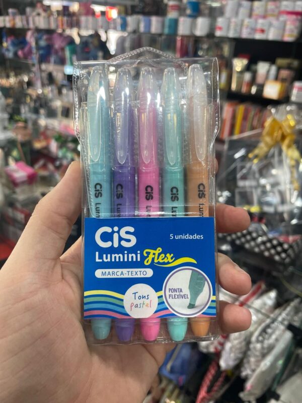 MARCA TEXTO BOBBIE GOODS CIS LUMINI FLEX 5 CORES