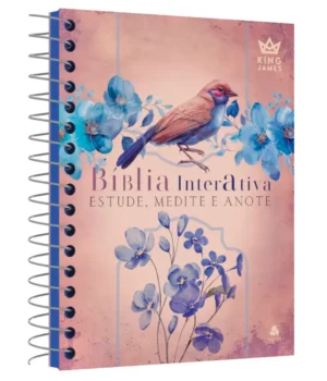 BÍBLIA KING JAMES BÍBLIA INTERATIVA ESTUDE, MEDITE E ANOTE CAPA DURA  LETRA NORMAL