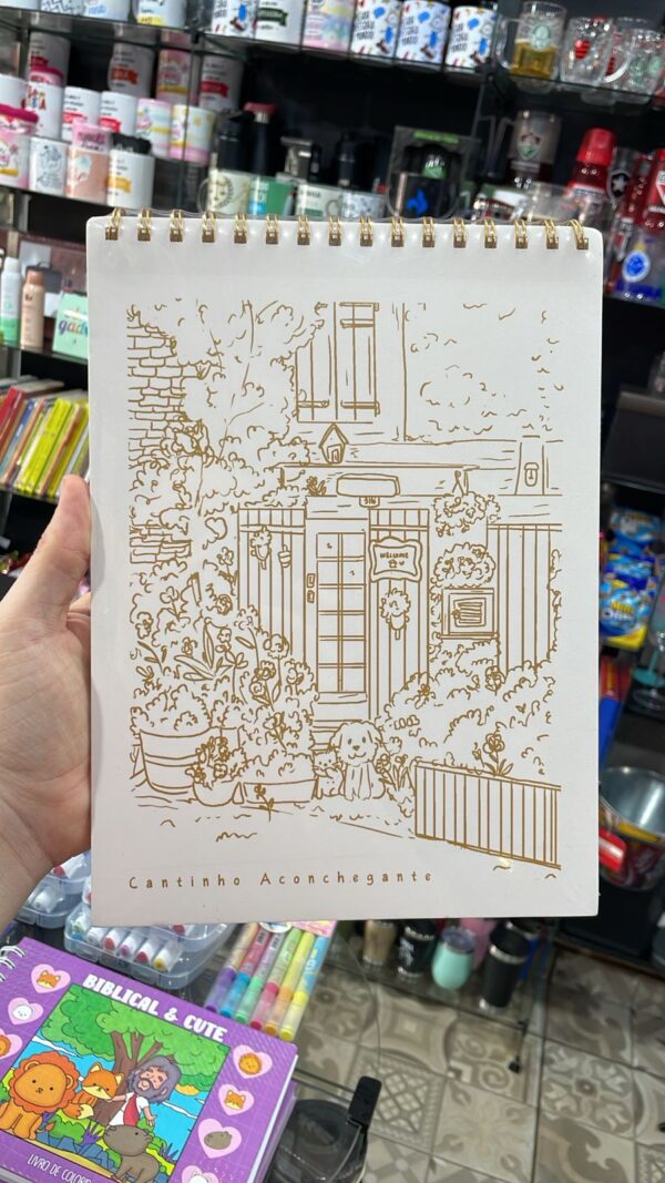 LIVRO PARA COLORIR BOBBIE GOODS SKETCHBOOK CANTINHO ACONCHEGANTE