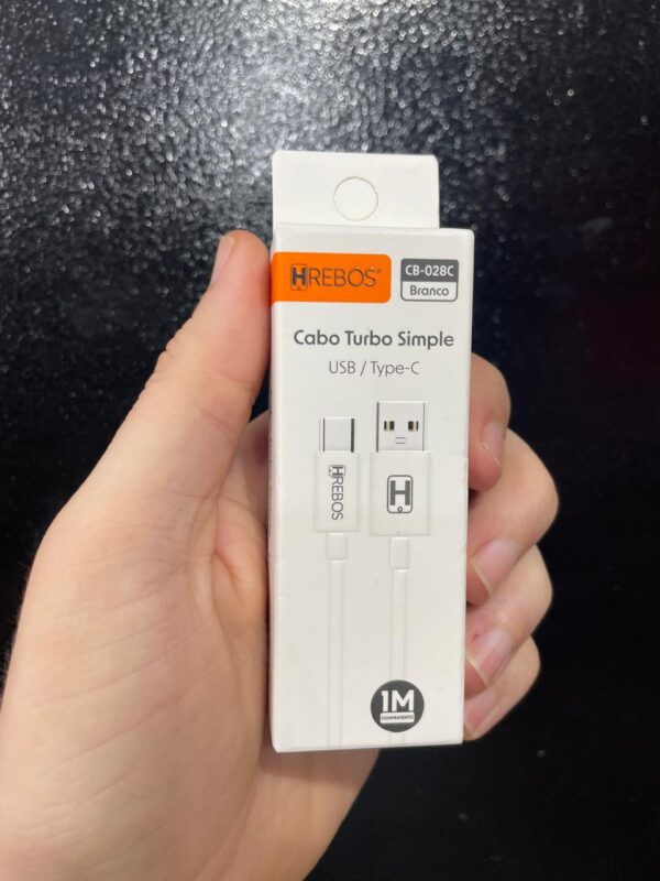 CABO USB + TIPO C 1M BRANCO CB-028C