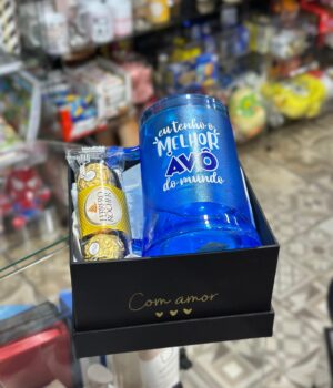 CAIXA + FERRERO + CANECA DE GEL EU TENHO O MELHOR AVÔ DO MUNDO