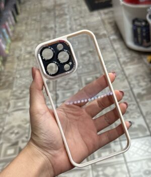CAPINHA DE CELULAR IPHONE 14 PRO MAX SPACE CASE BORDA ROSA