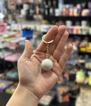 CHAVEIRO BOLA DE SINUCA TODA BRANCA SEM NÚMERO