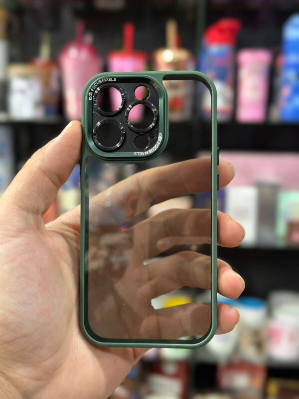 CAPINHA DE CELULAR IPHONE 14 PRO SPACE CASE BORDA VERDE
