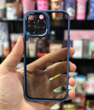 CAPINHA DE CELULAR IPHONE 13 PRO MAX SPACE CASE BORDA AZUL