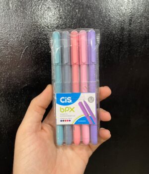 CANETA ESFEROGRÁFICA BOBBIE GOODS CIS BPX 5 CORES | COLORIR BOBBIE