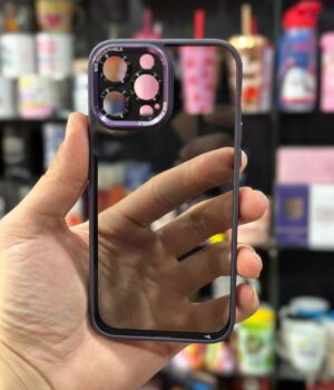 CAPINHA DE CELULAR IPHONE 13 PRO MAX SPACE CASE BORDA ROXO