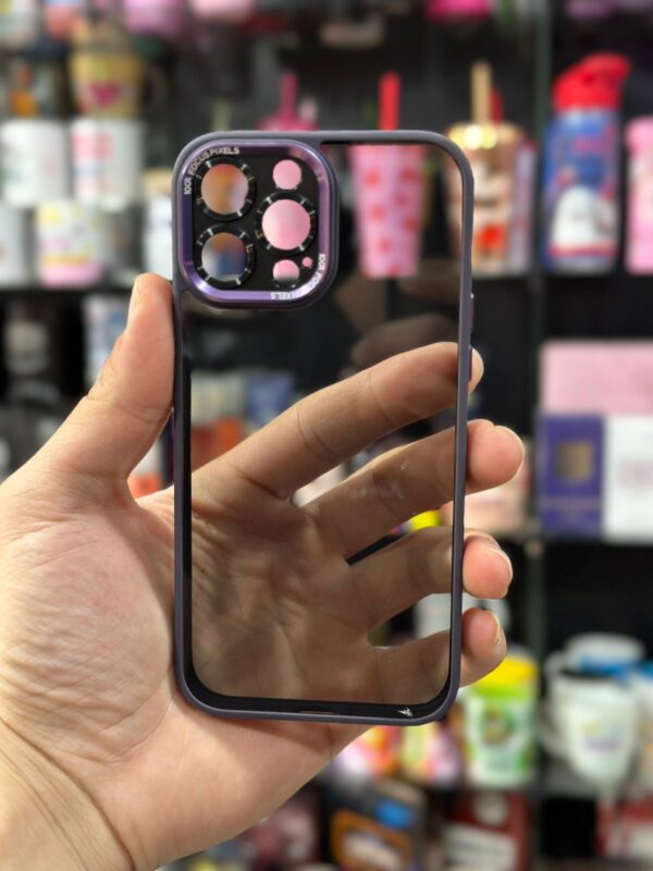 CAPINHA DE CELULAR IPHONE 13 PRO MAX SPACE CASE BORDA ROXO