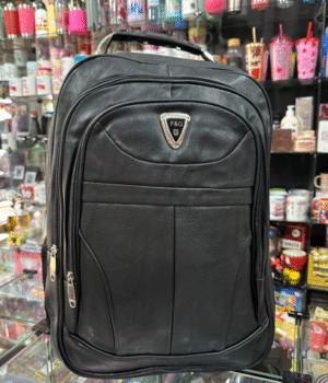 MOCHILA COURINO PRETO F&G