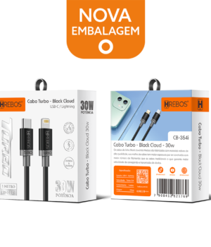 CABO TIPO C / LIGHTNING 1M HREBOS CB-354i