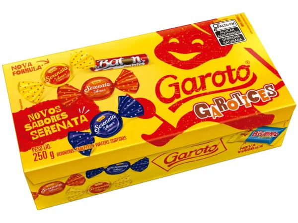 CAIXA DE BOMBOM GAROTO 250G