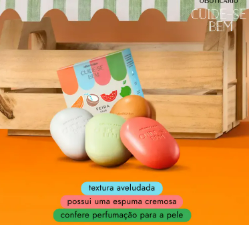 SABONETES EM BARRA O BOTICÁRIO CUIDE-SE BEM FEIRA 4X80G