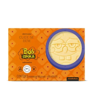 SABONETES EM BARRA O BOTICÁRIO CUIDE-SE BEM BOB ESPONJA 2X100G