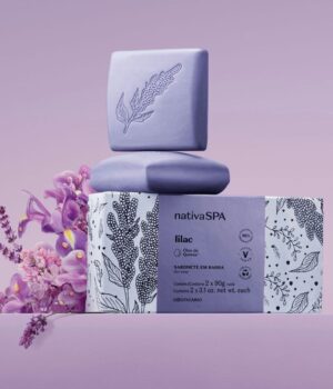 KIT SABONETE EM BARRA NATIVA SPA LILAC 2X90G