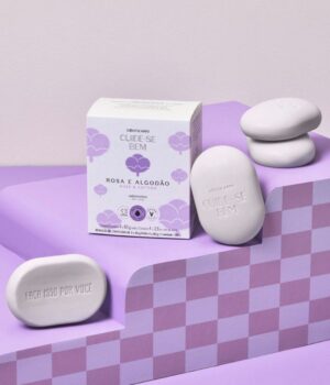 SABONETES EM BARRA O BOTICÁRIO CUIDE-SE ROSA E ALGODÃO 4X80G