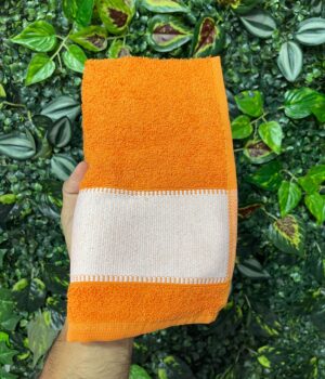TOALHA LAVABO LARANJA 29x50CM
