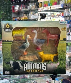ANIMAIS DA FAZENDA 6 PEÇAS