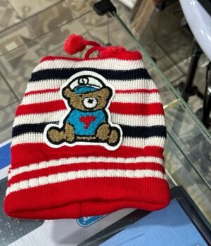 TOUCA URSINHO LISTRA VERMELHO