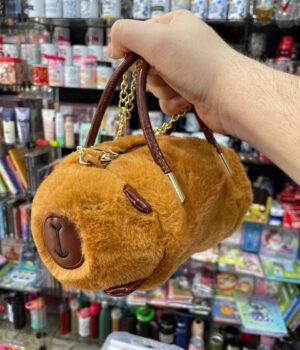 BOLSA FEMININA DE PELÚCIA CAPIVARA