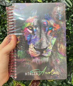 BÍBLIA NVT ANOTE SLIM LEÃO COLOR ART GOSPEL