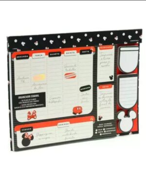 BLOCO PLANNER SEMANAL MINNIE POÁ - 60fls