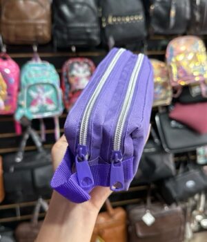 BOLSINHA LILÁS 2 ZÍPER