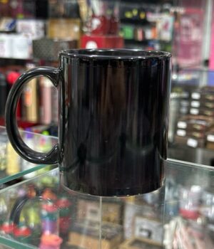 CANECA DE PORCELANA TODA PRETA