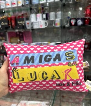 ALMOFADA 28x19CM | AMIGAS EM 1° LUGAR, MÃE & FILHA
