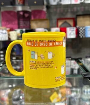 CANECA DE PORCELANA BRANCA | EU AMO CAFÉ