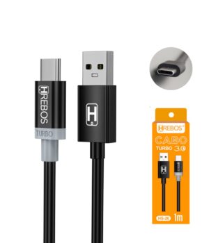 CABO USB + TIPO C 1M HS-26