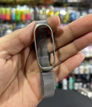 PULSEIRA MIBAND 5 PRATA METAL