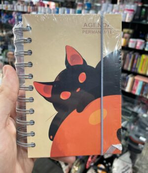 AGENDA AMARELO GATINHO PRETO