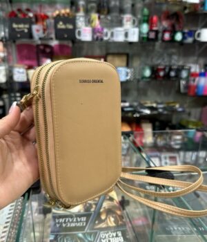 BOLSA FEMININA CARTEIRA BEGE