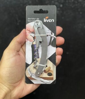 ABRIDOR DE GARRAFA DE VINHO LIVON