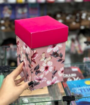 REF: 4308 CAIXA QUADRADA M 12,5x12,5x21CM