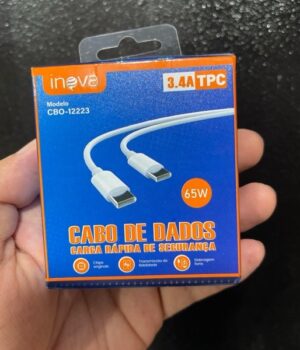 CABO TIPO C DUPLO 65W INOVA CBO-12223