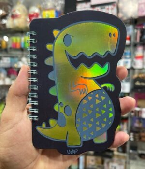 CADERNO ANOTAÇÃO DINOSSAURO 11.5x16cm