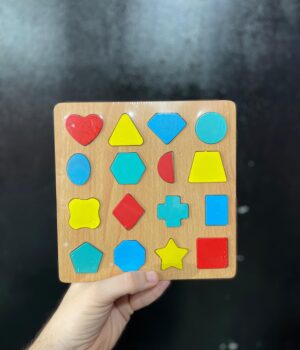 BRINQUEDO EDUCATIVO ENCAIXE DIVERTIDO FORMAS MDF SORTIDO