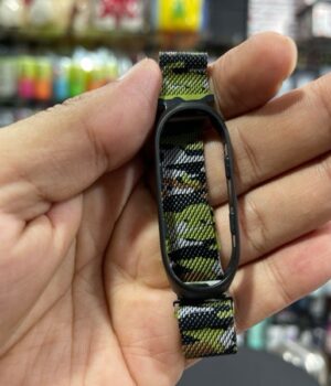 PULSEIRA MIBAND 5 PRETO CAMUFLADO