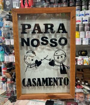 QUADRO COFRE PARA NOSSO CASAMENTO