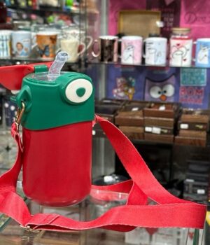 GARRAFA COM CANUDO E ALÇA | VERMELHO E VERDE