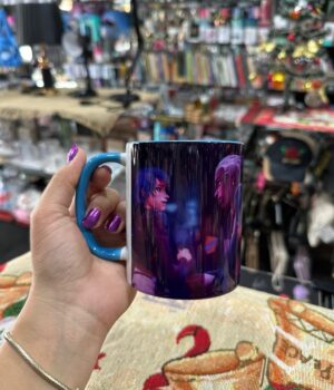 CANECA ALÇA E INTERIOR AZUL CLARO LOL LEAGUE OF LEGENDS ARCANE