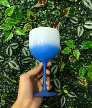 TAÇA DE GIN DEGRADÊ AZUL
